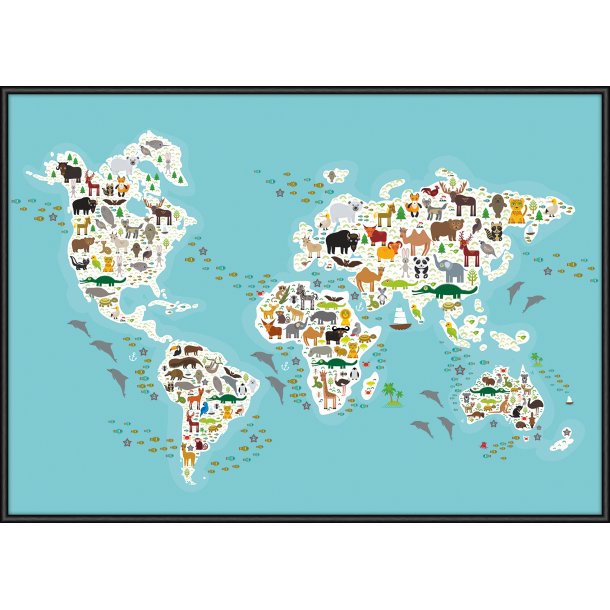 World map of Animals