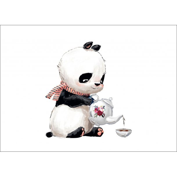 Playful Panda Teatime