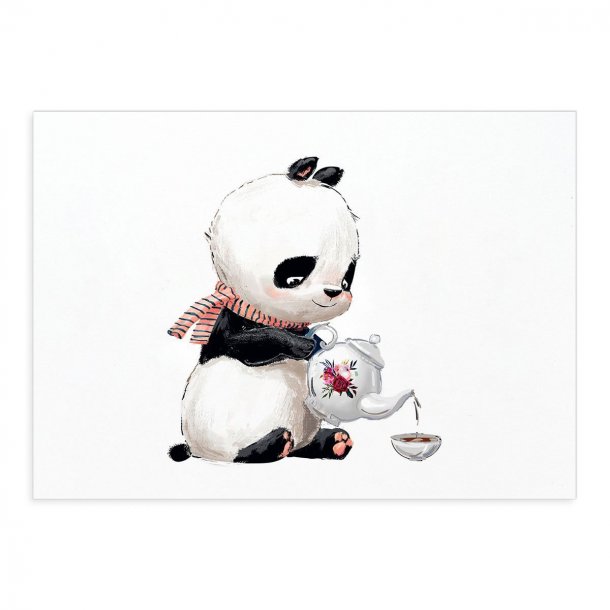 Playful Panda Teatime