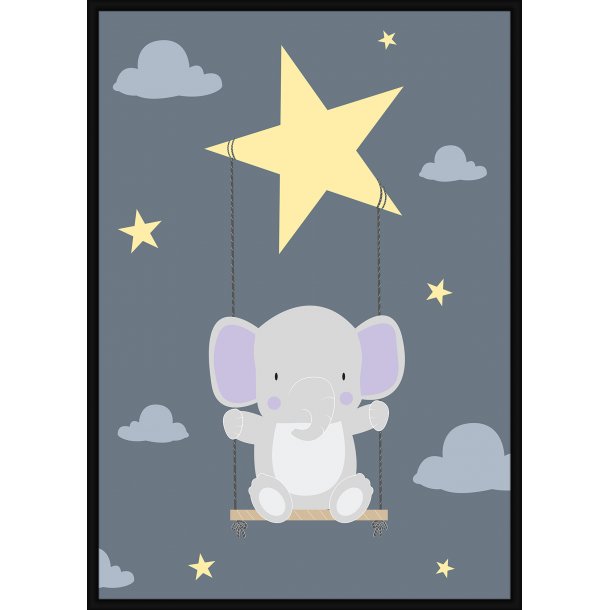 Elephant On a Swing