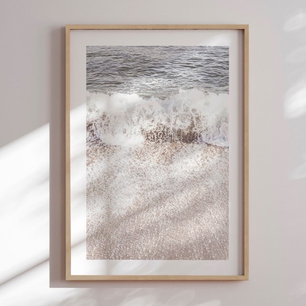 Framed poster - Serene Beach Wash