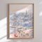 Framed poster - Parisian Rooftop Picnic - Katharina Pruitscher
