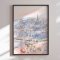 Framed poster - Parisian Rooftop Picnic - Katharina Pruitscher