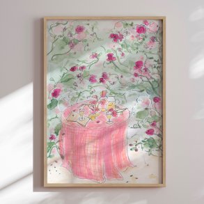 Framed poster - Lemonade Garden Party - Katharina Pruitscher