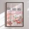 Framed poster - Pink Flower Shop - Katharina Pruitscher