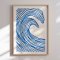 Framed poster - Great Blue Wave - Merel Takken