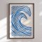 Framed poster - Great Blue Wave - Merel Takken