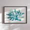 Framed poster - Turquoise Coral - Kathrin Pienaar