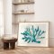 Framed poster - Turquoise Coral - Kathrin Pienaar