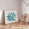 Framed poster - Turquoise Coral - Kathrin Pienaar