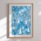 Indramning - Blue Sailboats - Nic Squirrell