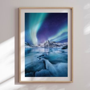 Framed poster - Beneath the Aurora