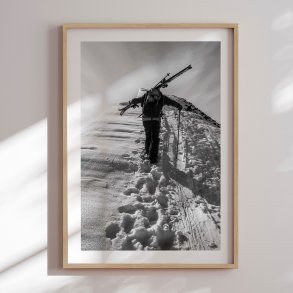 Framed poster - Footsteps in the Snow