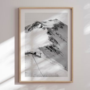 Framed poster - Snow over the Mountain