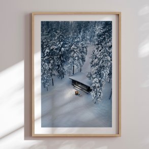 Framed poster - Snow Retreat