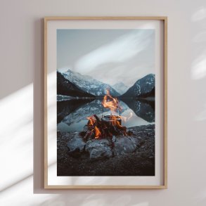 Framed poster - Campfire