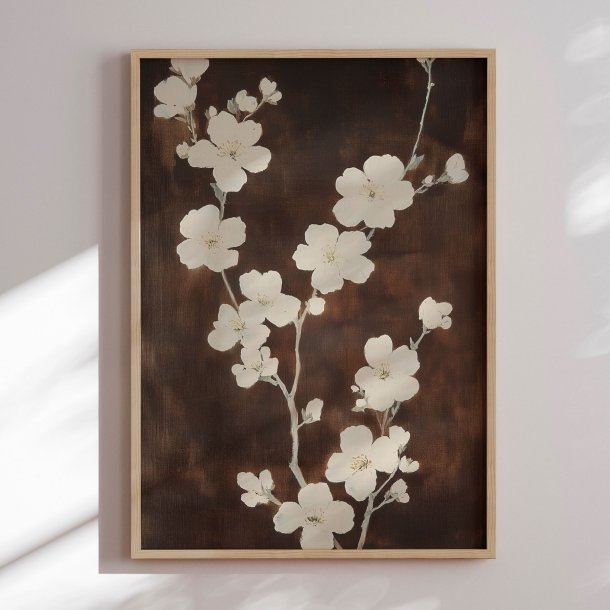 Indramning - White Cherry Blossom - Melloi Art Prints