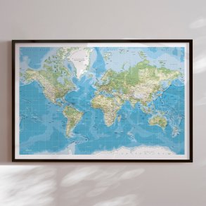 Verdenskort indramning - Classic