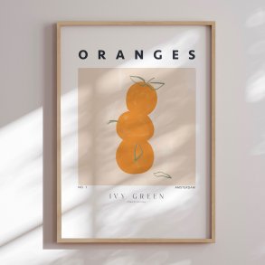 Indramning - Minimalist Orange Stack - Ivy Green Illustrations