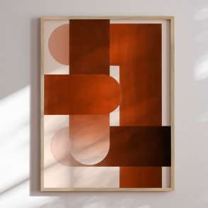 Luksus indramning - Warm Geometric Forms - Elena Ristova