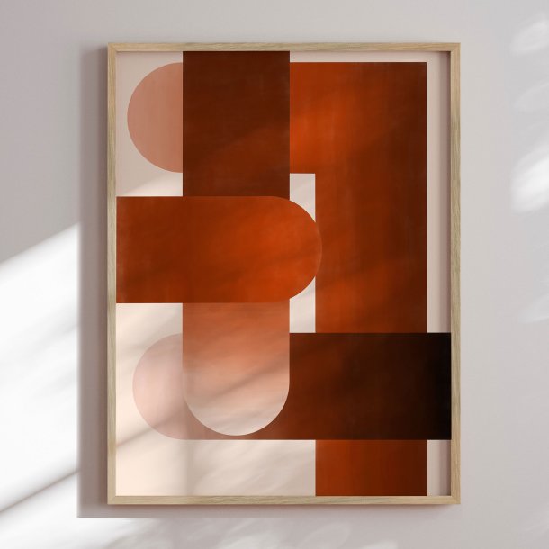 Luksus indramning - Warm Geometric Forms - Elena Ristova