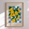 Indramning - Fresh Lemons Blue Checkered - Andreas Magnusson
