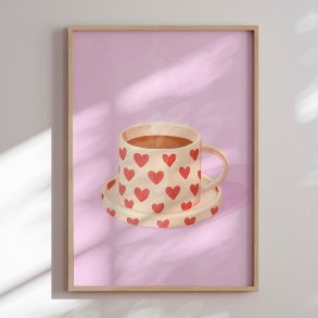 Indramning - Pink Heart Mug - Neetesh Kumar