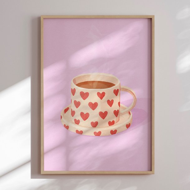 Indramning - Pink Heart Mug - Neetesh Kumar