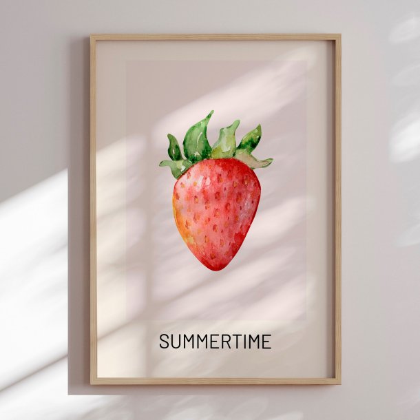 Indramning - Summer Strawberry Watercolor - Marianne Bassil