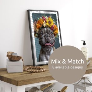 Concept - Framed posters - Happy Animals 50x70 cm - Choose 6 pcs.