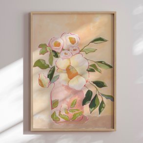 Framed poster - Flourish Vase - Lucrecia Caporale