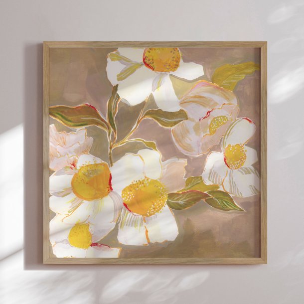 Framed poster - Petals in Harmony - Lucrecia Caporale