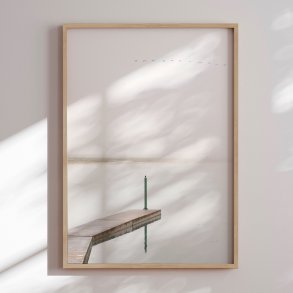 Framed poster - Semaphore in Green - Jesus Concepcion