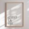 Framed poster - C'est La Vie - Duchess Plum