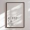 Framed poster - C'est La Vie - Duchess Plum