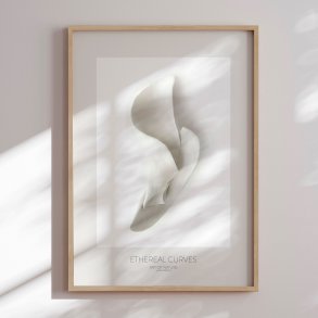 Framed poster - Ethereal Curves - Jenja Braun