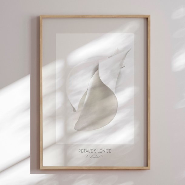 Framed poster - Petal's Silence - Jenja Braun
