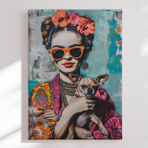 Canvas - Frida Chihuahua - SHANDU