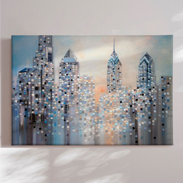 Canvas - Sunrise In Philadelphia - Ekaterina Ermilkina