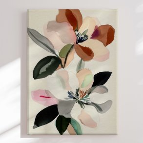 Canvas - Flowers Watercolor Love - Cats&Dotz