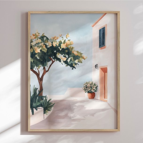 Luxury framed art - Villa in Bloom