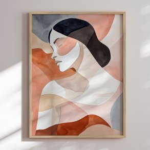 Luxury framed art - Feminine Silence