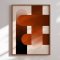 Luxury framed art - Warm Geometric Interlock - Elena Ristova