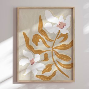 Luxury framed art - Simple Flower