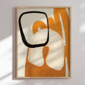 Luxury framed art - Orange Forms