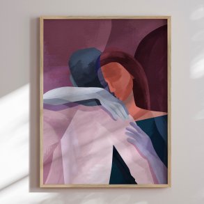 Luxury framed art - Embrace of Souls