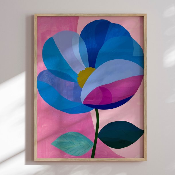 Luxury framed art - Purple Flower