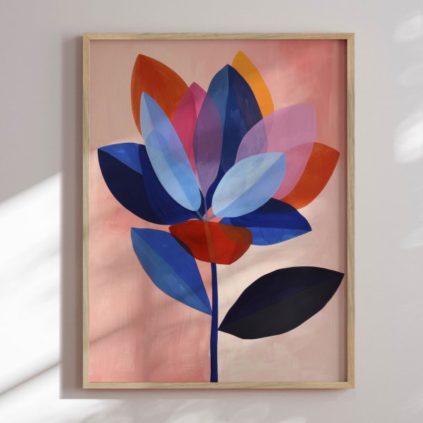 Luxury framed art - Colorful Flower
