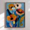 Luxury framed art - Colorful Poppies