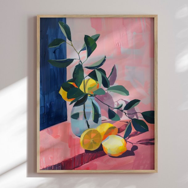 Luxury framed art - Lime Composition I